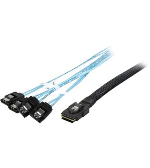 GPU Server 6G Data Cable for Mini 87 to 4 x SATA Internal Reverse Breakout Cable