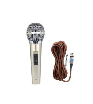 Professional full metal shell wired microphone dynamic microphone low distortion K song live handheld microphone