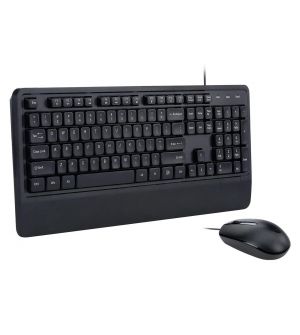 Wired Black Keyboard and Mouse